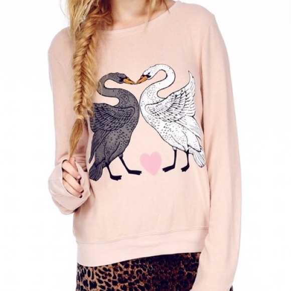 Wildfox Sweaters - Wildfox swan love sweater
